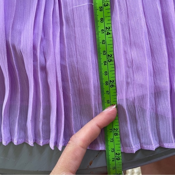 DO+BE Lavender Purple Pleated Strapless Dress - Picture 12 of 16